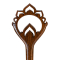 Narra Wood Hairpin "Sweetheart"