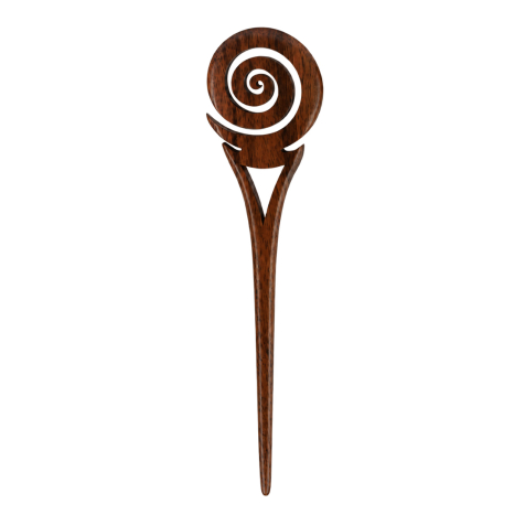 Hairpin Spiral Made of Narra Wood