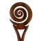 Hairpin Spiral Made of Narra Wood