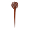 Haarnadel Mandala Blume rund aus Narra Holz