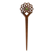 Haarnadel Blume des Lebens aus Narra Holz mit African...