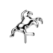 Threadless Pferd silber