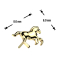 Threadless Horse, Gold-Plated