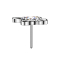 Threadless hohler Schmetterling silber Kristall silber
