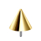 Threadless Cone, Gold-Plated