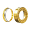 Gold-Plated Flared Tunnel Earrings by Versace