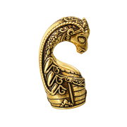 Gold-Plated Egyptian Horse Earring