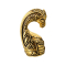 Gold-Plated Egyptian Horse Earring