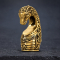 Gold-Plated Egyptian Horse Earring