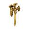 Gold-Plated Sword Earring