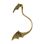 Ear Cuff vergoldet Fledermausflügel links
