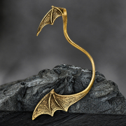 Ear Cuff vergoldet Fledermausflügel links