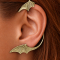 Ear Cuff vergoldet Fledermausflügel links