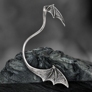 Ear Cuff silber Fledermausflügel rechts