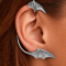 Ear Cuff silber Fledermausflügel rechts