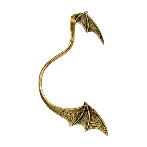 Ear Cuff vergoldet Fledermausflügel rechts