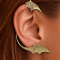 Ear Cuff vergoldet Fledermausflügel rechts