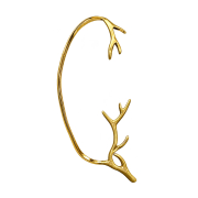 Ear Cuff vergoldet Hirschgeweih rechts