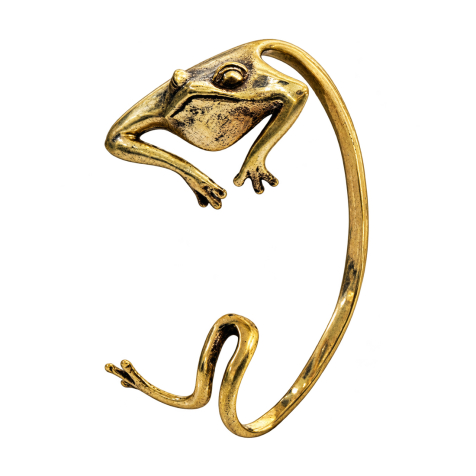 Ear Cuff vergoldet Frosch links