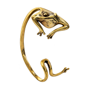 Ear Cuff vergoldet Frosch rechts