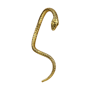 Ear Cuff vergoldet Schlange lang links