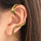 Ear Cuff vergoldet Schlange lang links