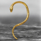 Ear Cuff vergoldet Schlange lang links