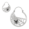 Ohrring silber Spinnennetz mit Spinne