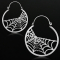 Ohrring silber Spinnennetz mit Spinne