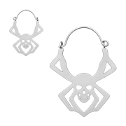 Ohrring silber Totenkopfspinne