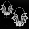 Ohrring silber Fledermaus