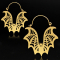 Ohrring vergoldet Fledermaus