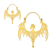 Gold-Plated Dragon Earring