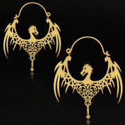 Gold-Plated Dragon Earring
