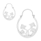 Ohrring silber Oval Pilze