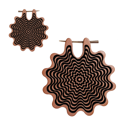 Wavy Mandala Earring