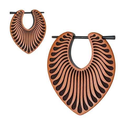 Feather-Shaped Earring