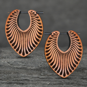 Feather-Shaped Earring