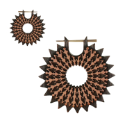 Boucle doreille « Couronne de soleil »