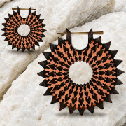 Boucle doreille « Couronne de soleil »