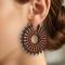 Boucle doreille « Couronne de soleil »