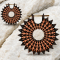 Boucle doreille « Couronne de soleil »