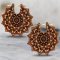 Boucle doreille Mandala Fleur dOrient