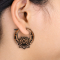 Boucles doreilles « Fleur de lotus » et ornements en bois de sawo
