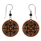 Boucles doreilles « Mandala de vrilles » en bois de sawo