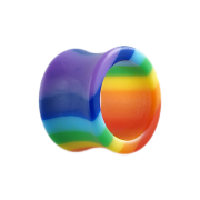 Flared Tunnel in Regenbogenfarben