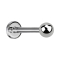 Labret silver with ball