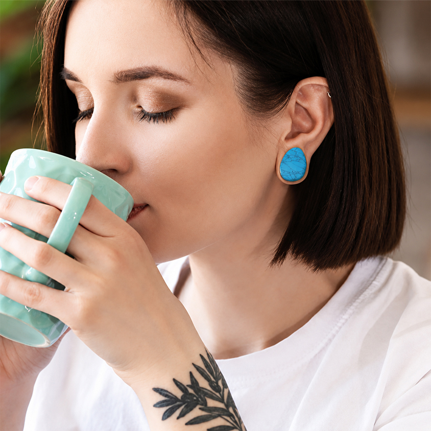 Star Piercing Tunnel Plug